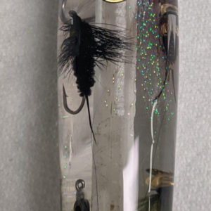 Clear Half Wells Fly Grip with Inlaid Flies