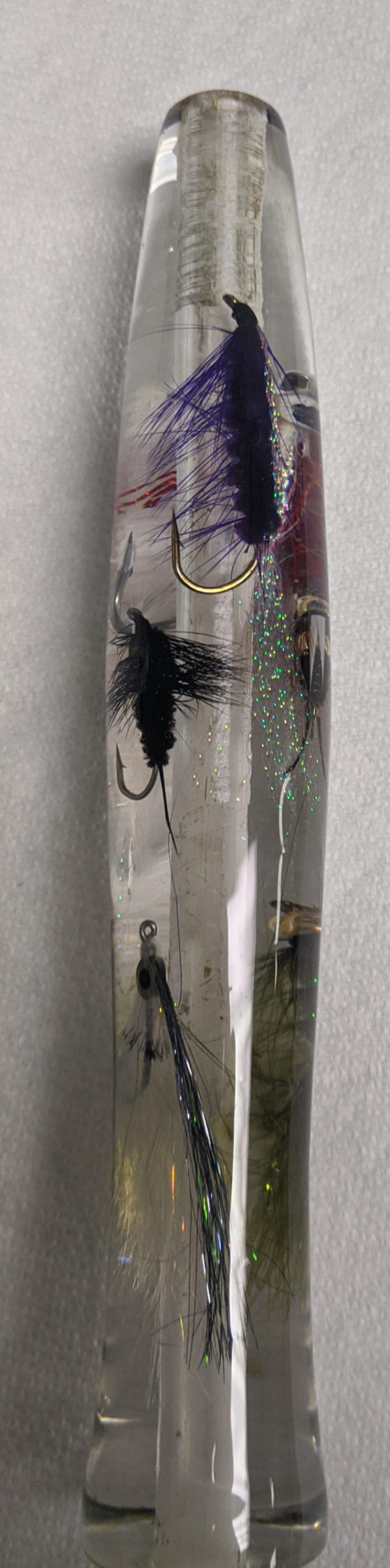 Clear Half Wells Fly Grip with Inlaid Flies