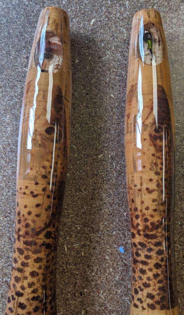 Half Wells Fly Grip with Image and Inlay - Image 4